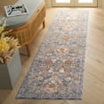 thumbnail image 2 of SAFAVIEH Heirloom Emely Oriental Polyester Runner Rug, Blue/Grey, 2' x 8', 2 of 7