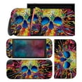 thumbnail image 4 of KIPLINK Skull Design Vinyl Decal Skin Set for Nintendo Switch - Full Console & Joy-Con Controller Sticker Kit, Anti-Scratch & Waterproof, Multiple Designs, 4 of 13