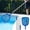 Net + 61 Inch Pole Set, variant on MTBLYS Swimming Pool Leaf Skimmer Net, 10.6 X 16.9 Inch Nylon Fine Mesh Pool Net for Cleaning and Removing Leaves, Debris, Compatible Pool Net Leaf Skimmer Pool Tool (Net Only)