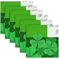 thumbnail image 6 of Dreamtimes St Patrick's Day Clover Cloth Napkins Set of 1, Oversized Washable Reusable Polyester Dinner Table Napkins for Family, Restaurant, Party Decor, 20"x 20", 6 of 7
