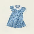 thumbnail image 4 of KYAIGUO 1-8 Ans Tout-Petits Enfants Filles Robe Décontractée Manches Courtes Robes Florales Bébé une-Pièce Jupes à Volants Robe de Princesse, 4 of 9