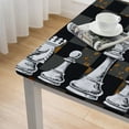 thumbnail image 5 of Black and White Checkered Racing Flag Table Cover for Party Dining Room Booth Props Decor, 5 of 8
