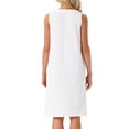 thumbnail image 3 of NOMADIC NOOK Women's Mother's Day 2 Pack Shower Wrap Bath Towel Robe Strap Button Sleeveless Snap Dress with Pockets X-Large White/Green, 3 of 6