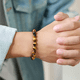 thumbnail image 4 of Pulsera Con Hematita Y Piedras Naturales Energia Proteccion Xtellar Color cafe Largo 19 cm, 4 of 4