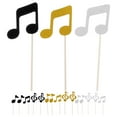 thumbnail image 5 of LOLIPPYY Musical Note Cake Toppers Paper Decorations 18 Pieces 4.6 x 1.7 x 0.2 Inches, 5 of 11