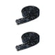 thumbnail image 3 of Inteprter Bling Stickers Tape Trim Resina Cristal Decoración Apliques Craft Ligero Fix Decor Beads Tira de taladro para automóvil Ornament Código AB 1 negro 1 cm de ancho 2piezas, 3 of 6