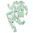 thumbnail image 4 of JCCXIN Kid Girls Pajamas Halloween Sleepwear Long Sleeve Crew Neck Top And Pants 2 PC Sleep Set Ghost Graphic Soft Fall Winter Casual Daily Homewear Funny Nightwear,Light Green,3-4 Years, 4 of 4