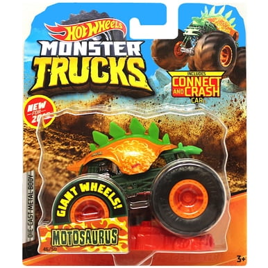 Motosaurus Orange Hot Wheels Monster Trucks Diecast Vehicle Connect &