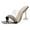 Grey, variant on XIAQUJ Ladies Summer Fashion Colorful High Heels Wine Glass Heel Fine Heel Rhinestone Party Walking Large Size Slippers Sandals Sandals for Women 2024 Grey 8