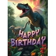 thumbnail image 4 of Dinosaur Adventure Banner Colorful Design Jungle Theme Roaring Dinosaur Backdrop for Kids Party Event Decoration Celebration, 4 of 7