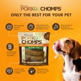 thumbnail image 4 of Pork Chomps Premium Rawhide-Free Roasted Pork Ribz Dog Chews, 6 inch, 10 Count, 4 of 7
