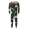 thumbnail image 4 of Pyjamas Assortis avec Capuche Décorative de Rennes, Tenues Familiales Assorties, Pjs Assortis Confortables pour un Style Familial Cohésif (Noir), 4 of 4