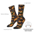 thumbnail image 4 of Xecao German Shepherd Dog Pattern Sport Socks for Women and Men Crew Socks Sporty Calf Socks Casual Socks, 4 of 6