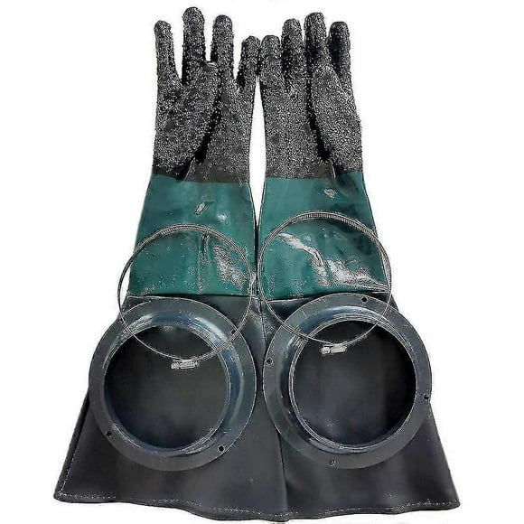 Dd-sandblasting Gloves Sandblaster Parts 60cm With O Rings For Sandblast Cabinet