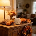 thumbnail image 6 of 1Pc Pumpkin Fall Decor, Woven Wicker Pumpkins for Home, Farmhouse Style, Autumn Thanksgiving Decorations, Fall Centerpieces for Table Porch Mantel Indoor - 4.7'', 6 of 6