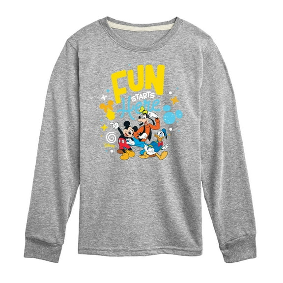 Disney Jr - Fun Starts Here - Toddler & Youth Long Sleeve Graphic T-Shirt