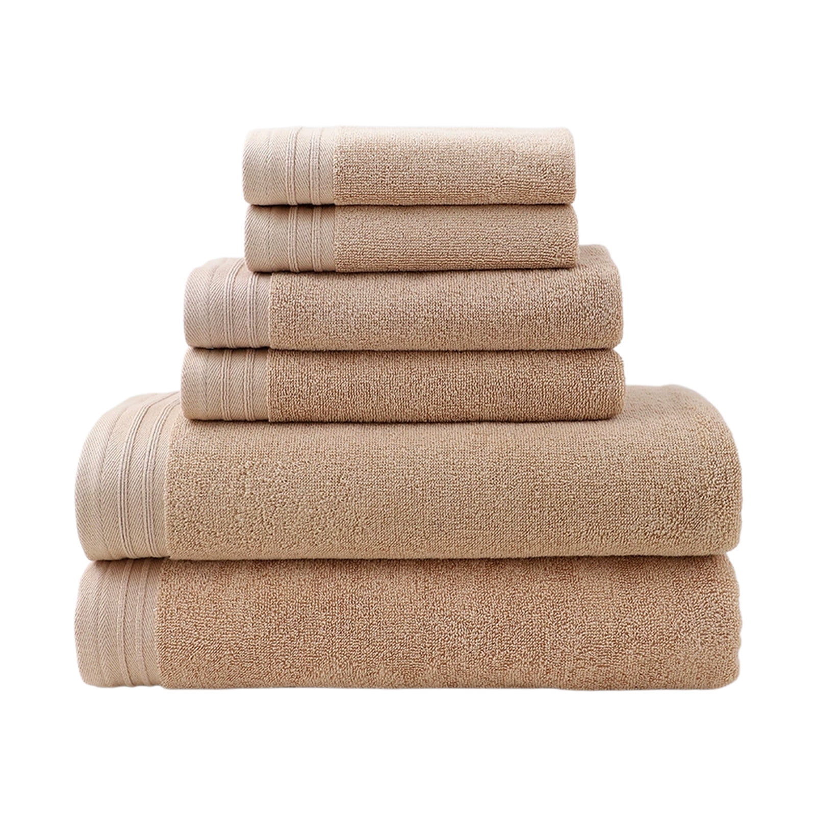 PALIFEUR Bath Towel Set 6pc Luxury Bath Towels Extra Soft Quicker Dry Highly Absorbent Face Towels Cotton Hand Towels for Bathroom Gym Shower Hotel School