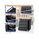 thumbnail image 3 of 24-pulgada 6-cajón rolling tool box con wheels - ideal para tool chest organizer para garage y workshop, featuring detachable top, lockable wheels, y sliding cajones, 3 of 6