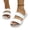 White, variant on Womens Summer Comfort Sandals Two Strap Non-Slip Slip on Platform Walking Shoes Casual Open Toe Beach Outdoor Slides Sandal White