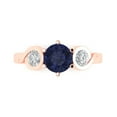 thumbnail image 2 of 2.78ct Oval Cut Blue Natural Swiss Blue Topaz 14k White Gold Engraving Statement Bridal Wedding Halo Designer Ring Size 11, 2 of 7
