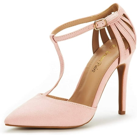 

Dream Pairs Women Pointed Toe Pump Shoes High Heel Wedding Party Slip On Pumps Oppointed_Mary Pink Size 6