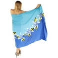 thumbnail image 4 of HAPPY BAY Women's Beachwear Summer Bikini Wraps Beach Wrap Sarong Coverups Skirt Bathing suit Swim Cover up Swimwear Swimsuit Coverups for Women One Size Blue, Floral, 4 of 4