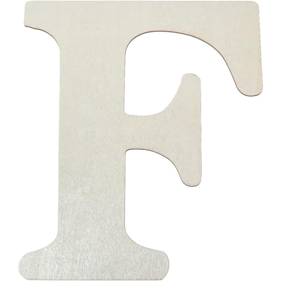 15.6 x 13 Inch Large Wooden Letter F Wood Word Cutouts Blank MDF Alphabet Unfinished White Craft Piece Sign Sheet Board for Birthday Wedding Christmas Wall Home Party DIY Decoration