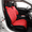 Red, variant on EKR Custom Fit Civic Car Seat Covers for Honda Civic Hatchback LX, Sport, 2022 2023 2024 -Leatherette Full Set Auto Seat Covers (Black)