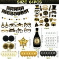thumbnail image 3 of New Year Party Supplies New Year's Eve Black Party Decoration Set 64 Pieces F, 3 of 4