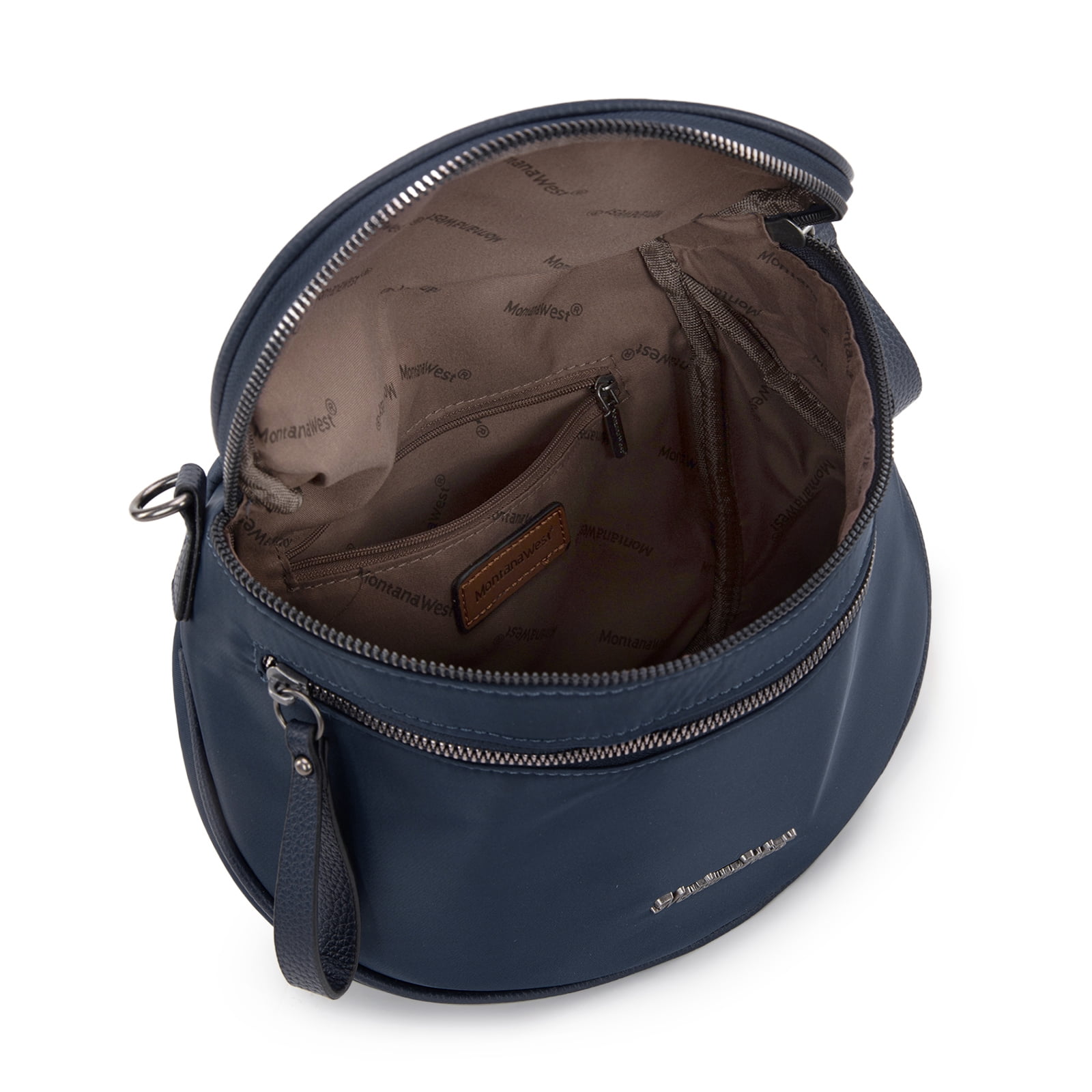 Montana West Large Crossbody Bags for Women Bum Bag Sling Purse with Adjustable Strap, Navy