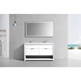 thumbnail image 6 of Kubebath NUDO 60″ Double Sink Modern bathroom Vanity in Gloss White Finish, 6 of 7