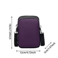 thumbnail image 4 of CAIXIA Women'S Crossbody Handbags Womens Two-Tone Mini Crossbody Phone Purse, Lightweight Multi-Pocket Daily Casual Shoulder Messenger Bag, 4 of 4
