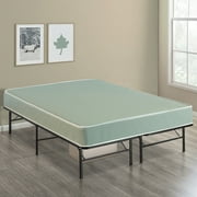 Continental Sleep Sunset 8" Tight Top Hybrid Mattress & 14” Metal Platform Bed, King.
