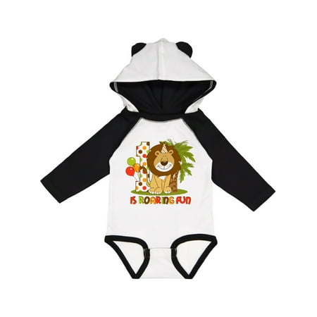 

Inktastic Cute Lion 1st Birthday Gift Baby Boy Long Sleeve Bodysuit