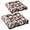Square | Coffee | 2 Pack, variant on Codi Round Meditation Floor Cushions, Large Pillow Sitting for Adults and Kids, Boho Seats for Reading Yoga Living Room Tatami, Memory Foam Added, 22x22 Inch, Paisley Boho