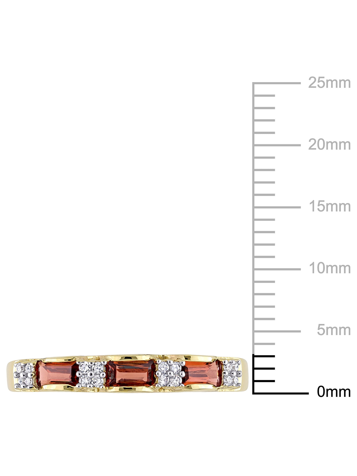 Everly Women's Garnet 10k Yellow Gold Ring