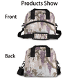 thumbnail image 3 of Herdesigns Floral Wisteria Insulated Lunch Bag for Women Men Adults Large Reusable Lunch Box Purple Flower Leakproof Cooler Tote Bags with Adjustable Shoulder Strap, 3 of 7