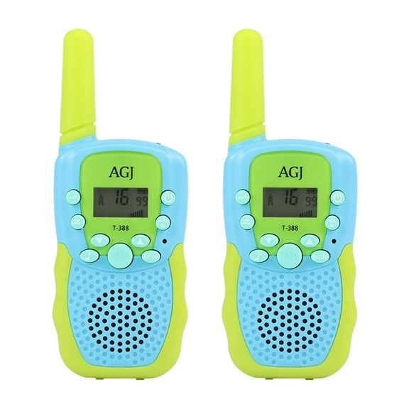 AGJ Toys for 3-12 Year Old Boys Girls, Easter Basket Stuffers, Walkie Talkies for Kids 22 Channels 2 Way Radio with LCD Flashlight, 2 Miles Range for Outside, Camping, Hiking C80