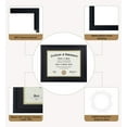 thumbnail image 6 of ELSKER&HOME 8.5x11 Certificate Frame Black- Displays Diploma 8.5x11 with Mat or 11x14 Without Mat, 6 of 7