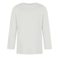 thumbnail image 4 of 3/4 Sleeve Shirt Men Trendy Crew Neck Baseball T Shirts Lightweight Breathable Casual Classic Fit Solid Color T-Shirts Gray XL, 4 of 5
