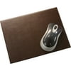 Dark Brown Bonded Leather Mouse Pad