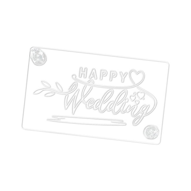 Plantilla para decoración de pasteles, galletas, decoración de pasteles, herramienta creativa multiusos para hornear Feliz boda