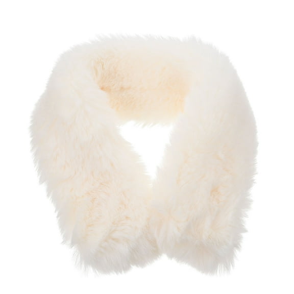 Raindrops Neck Warmer Scarf For Women Faux Fur 1Set 19X3.5X1.4In