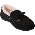 thumbnail image 3 of GLOBALWIN Women's Moccasins Shoes Winter Indoor Outdoor Faux Fur Lined Slippers Black 8M, 3 of 7