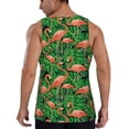 thumbnail image 3 of Haiem Flamingo Men Workout Tank Top Gym Bodybuilding Sleeveless Muscle T Shirts Athletic Tank Breathable Workout Shirt-Medium, 3 of 9