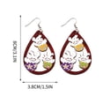 thumbnail image 3 of Pendientes de gotas de agua de Pascua Xihbxyly Madera Personalizados, 3 of 4