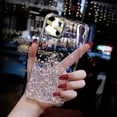 thumbnail image 3 of Luxury Transparent glitter Bling shiny Clear Soft Silicone Case For iPhone 11 12 13 14 Pro Max 15 X XS XR 7 8 Plus 6S MiNi Cover, 3 of 5