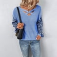thumbnail image 2 of Gibobby Casual Suéter para Mujer, Suéter ligero de manga larga con cuello en V para mujer(Azul,M), 2 of 5