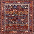 thumbnail image 1 of Ahgly Company Indoor Square Mid-Century Modern Rose Purple Oriental Area Rugs, 3' Square, 1 of 6
