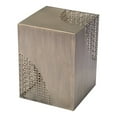 thumbnail image 1 of ZUO Ines Modern Steel Metal Accent Table in Antique Gold Finish, 1 of 1